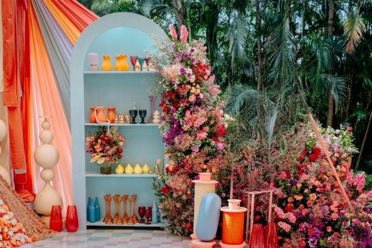 wedding stall background