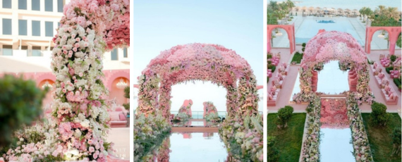 Cascading Florals for a Dreamlike Setting